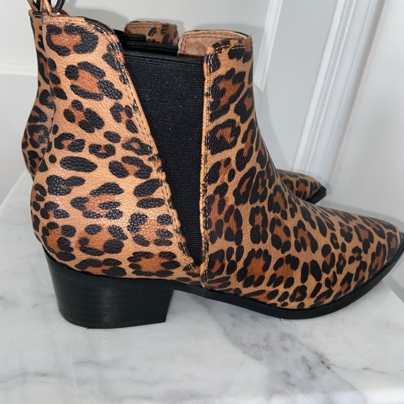🐆 EXCELLENT CONDITION A RIDER GIRL LEOPARD ANKLE BOOTIE WOMENS SIZE 8 - Picture 11 of 11